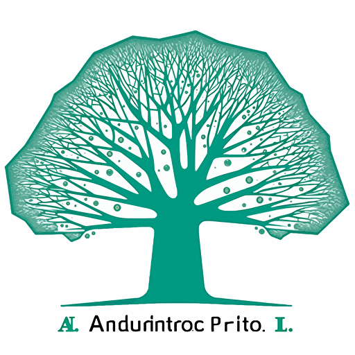 Logo for AI interest group, vector art, flat color, sticker