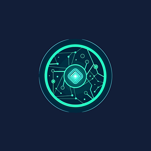 light year logo,green and blue palette ,,artificial intelligence,vector