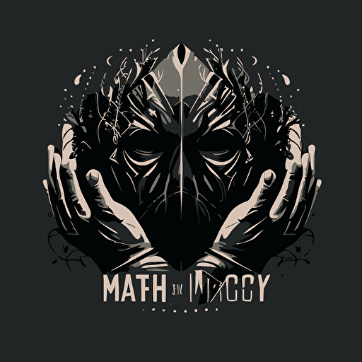 vector logo of mask and hands