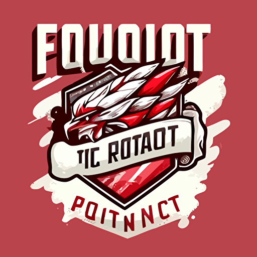 poland first to fight, vector illustrated logo, badge, e-sport, clan