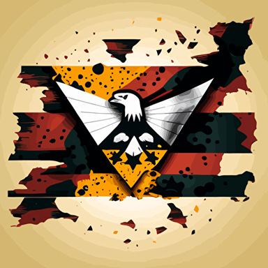 vector illustration for maryland flag media company design