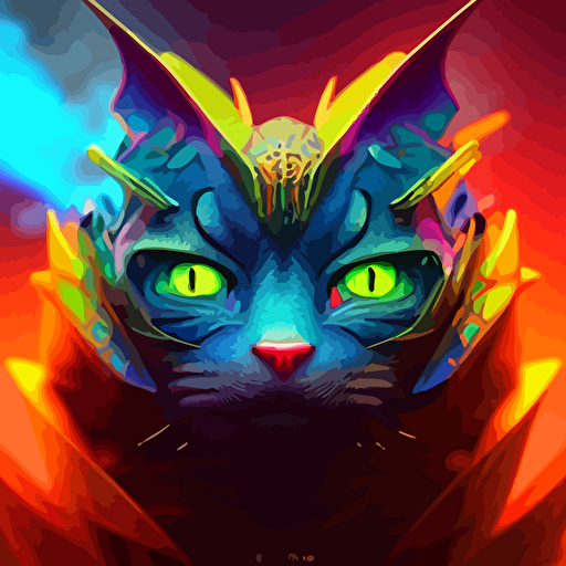beautiful colorful dragon cat intricate portrait occult cyberpunk ancient futuristic dark art occult petros afshar artgerm eddie mendoza peter mohrbacher octane render 3d unreal engine depth field bokeh motion blur blur