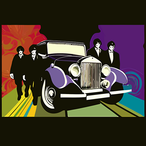 Rolls-Royce_Beatles_2.jpg, vector illustration