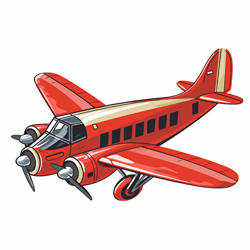 1d airplane, vector image, clip art