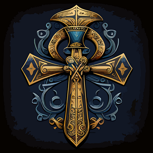 egyptian ankh, vector art