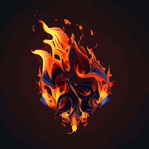 fire vector glow