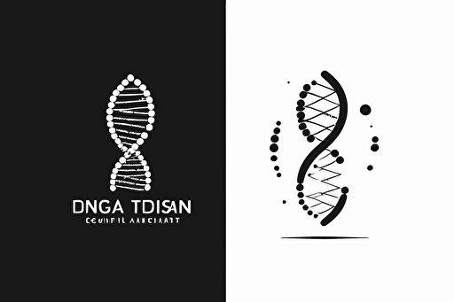 flat vector logo icon, "DNA", data-stream, corporate business logo template design, minimalist, modern logo, minimalism