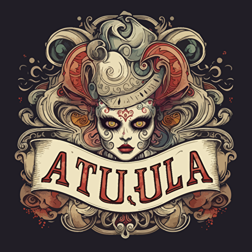 drawing art logo for tequlia , drawing , vector v5.1