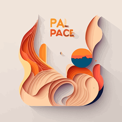 Peace, Warm, Digital art, Contour, Vector, White Background, Minimal