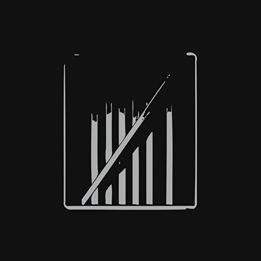 a logo, platinum A with currency bars, flat, line, vector, simple, minimalistic