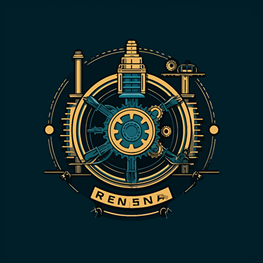 a simple vector logo design for a engineering reuni