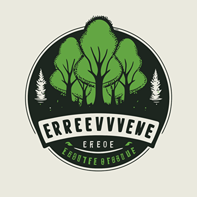 a logo for an event that's focused on letting people explore a forested area. The logo makes them feel proud of this area being near where they live. The event promotes using the area for exercising. It's a simple vector logo. The event is called 'Expeditie Groeves'. Only use 4 different colours. One them has to be green.