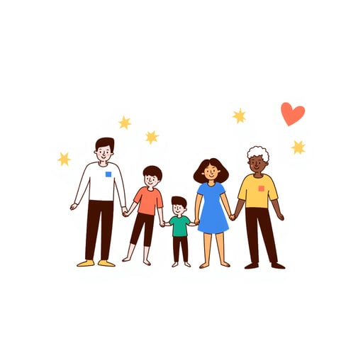 a family at the beach