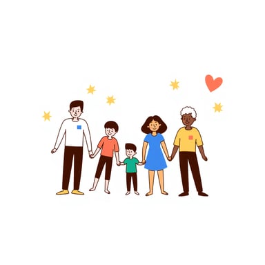 a family at the beach