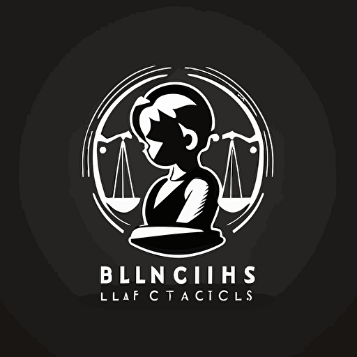 minimalistic vector logo law children rights