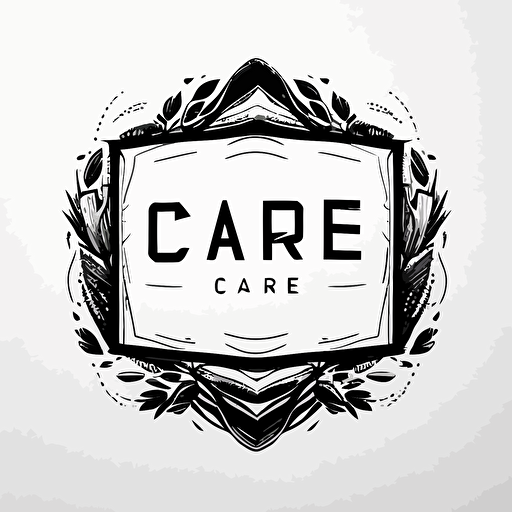 [modern, hand-drawn] iconic logo of [cadre mural], black vector, white background