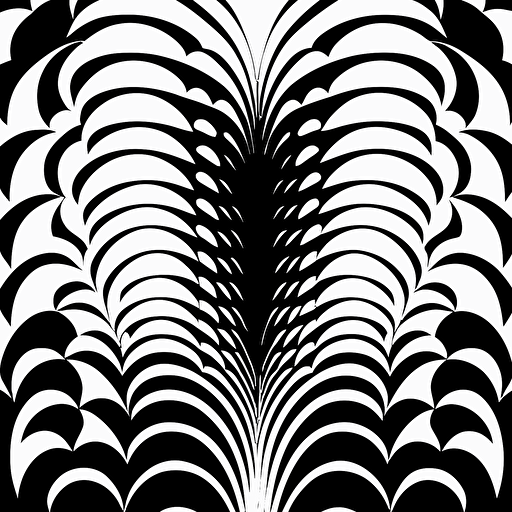 a repeat pattern, simplistic, vector, black on white