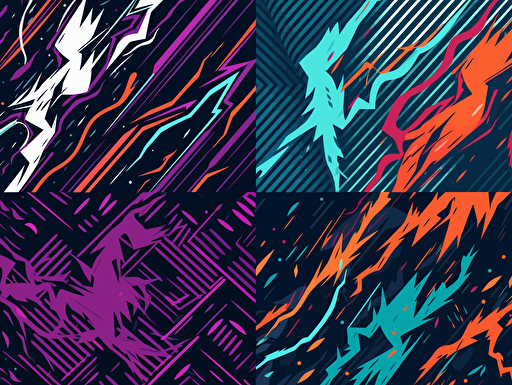 2 tone vector patterns modern sharp fluid lightning