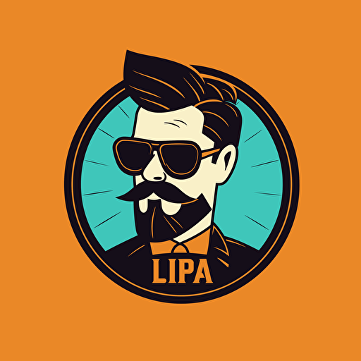 a simple vector logo for I.P.A.
