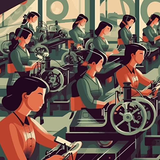 Cover art for a guide/book on women working in institutes. High quality design using modern vector art style.