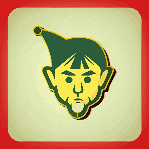 pinnocchio Simple vector icon. Illustration symbol design template for refrigerator magnet.