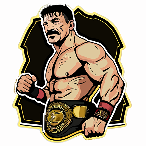 Eddie guerrero with ring gear vector style stickers
