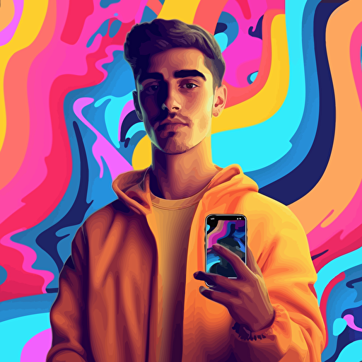 promotion of a new tiktok channel: vector art