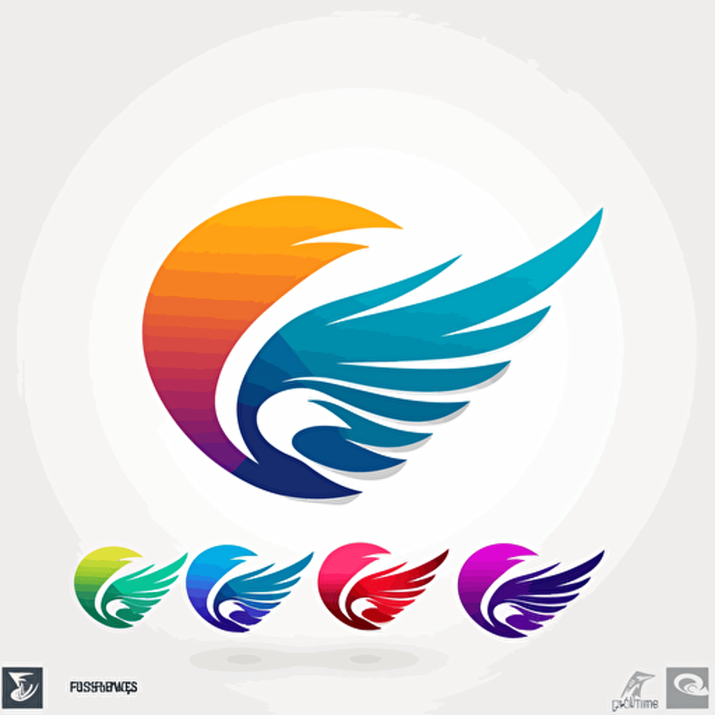 logo, vector, wing at a chatbox flying, with this colors #002e5e, #b0b91b, #fdb814