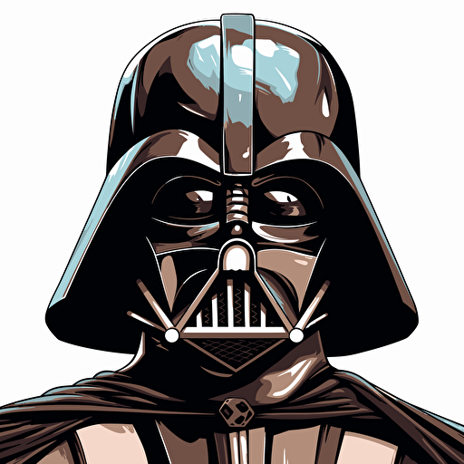 vector drawing of Darth Vader