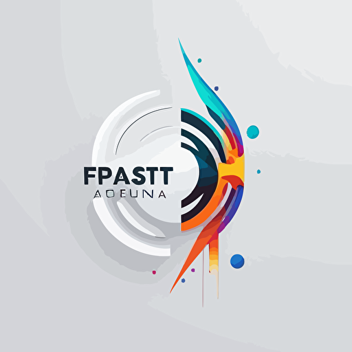 logo, design agency, minimalistic, futuristic, abstract, white background, Vector