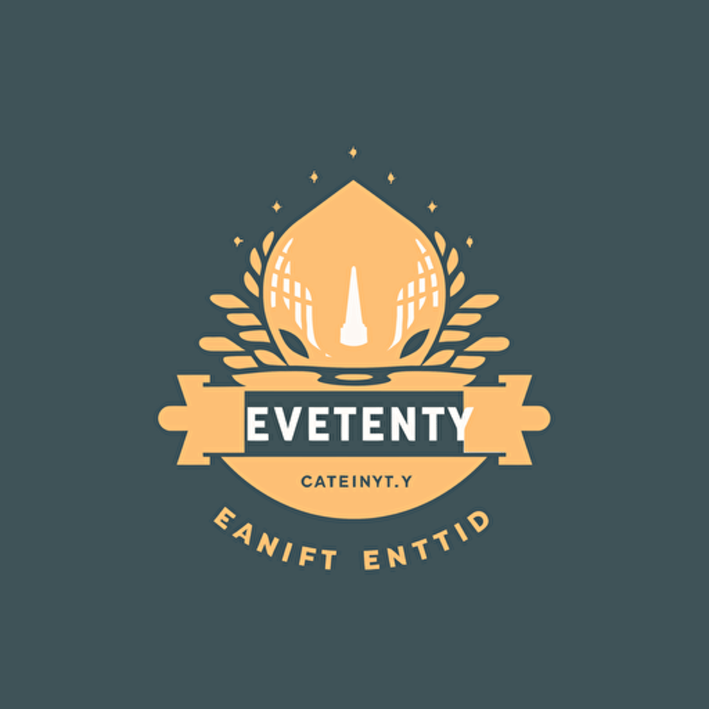event agency logo vector style on solid background