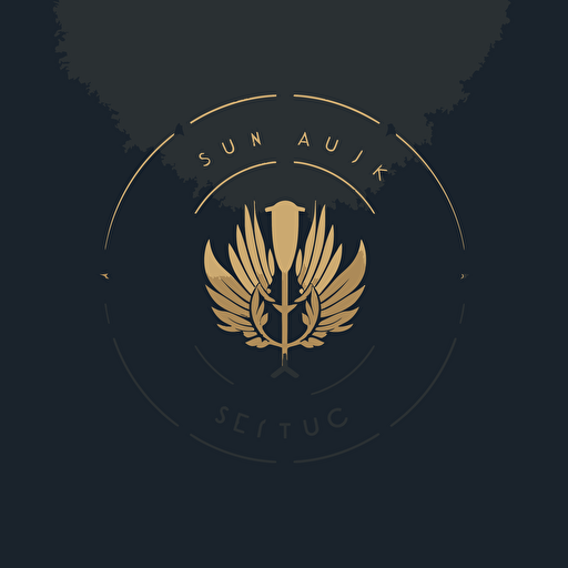 Create a modern minimalist logo of a high end fancy club, vector, 2 color, Saul Bass,