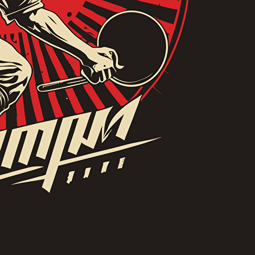 "Ping Pong Sumit, vector logo, ping pong, action, japanese design style,