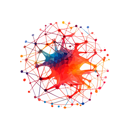 logo vector ai neural network diagram