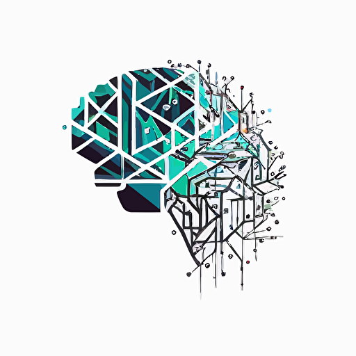 An abstract vector logo for a blog about Artificial Intelligence, Economics, Neuroscience and Society