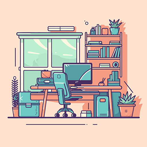 A vector of a office, svg