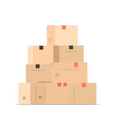 a pile of boxes