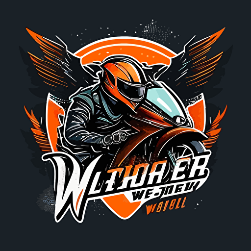 Logo for a motorcycle brand in vector quality