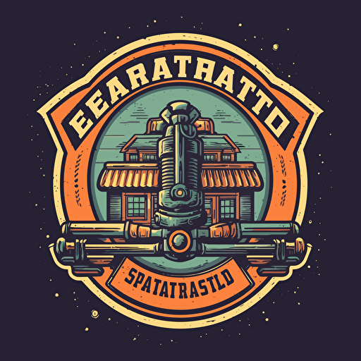 retro hardware store vector logo