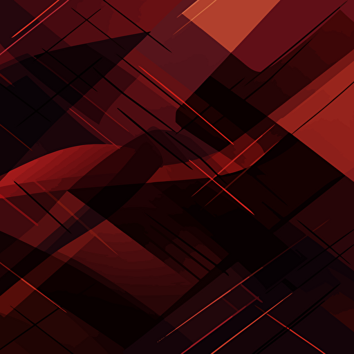 vector abstract pattern, linear, dark red hues, flat large shapes, render, elegant, premium look, UHD,