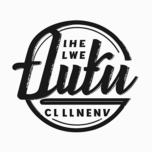 classic, modern, simple iconic logo of "LiveIn", black vector, on white background