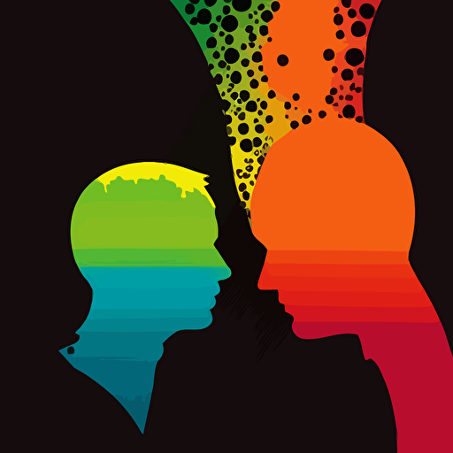 a simple, abstract vector image representing homosexuality