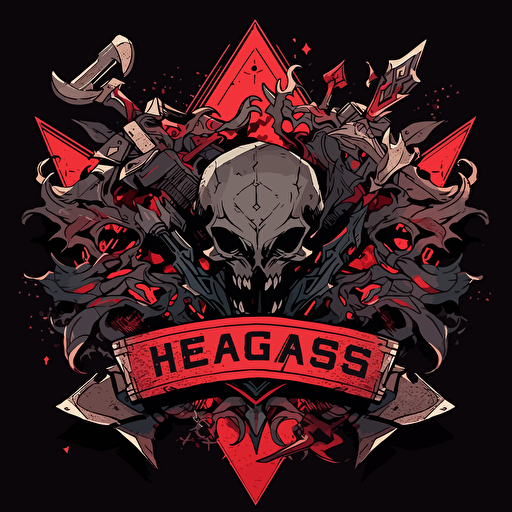 Chaos Agents labs logo, video game company, sharp, vector, red and gray and black, western cyberpunk, creepy