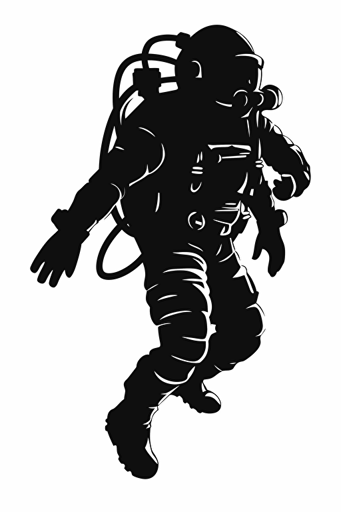 silhouette of a diver, svg, vector, white background