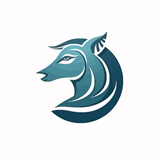 a side profile vector soccer logo of mythical creature that has the body of a shark and the head of a wolf
