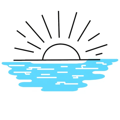 a sunsetting over a beach