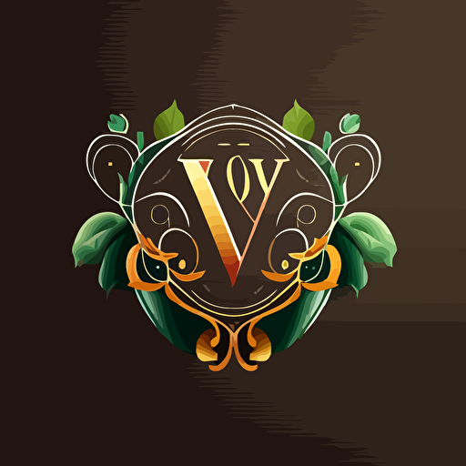 an elegant monogram, Sans Serif, vector logo, symbolizing nutrition, work outs and healthy foods –v 5