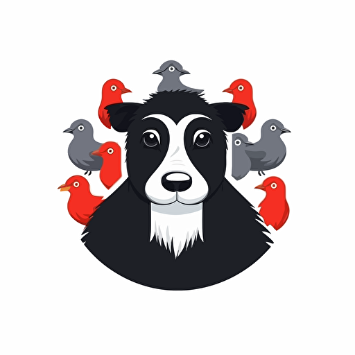 single Vector logo animal farm, white background