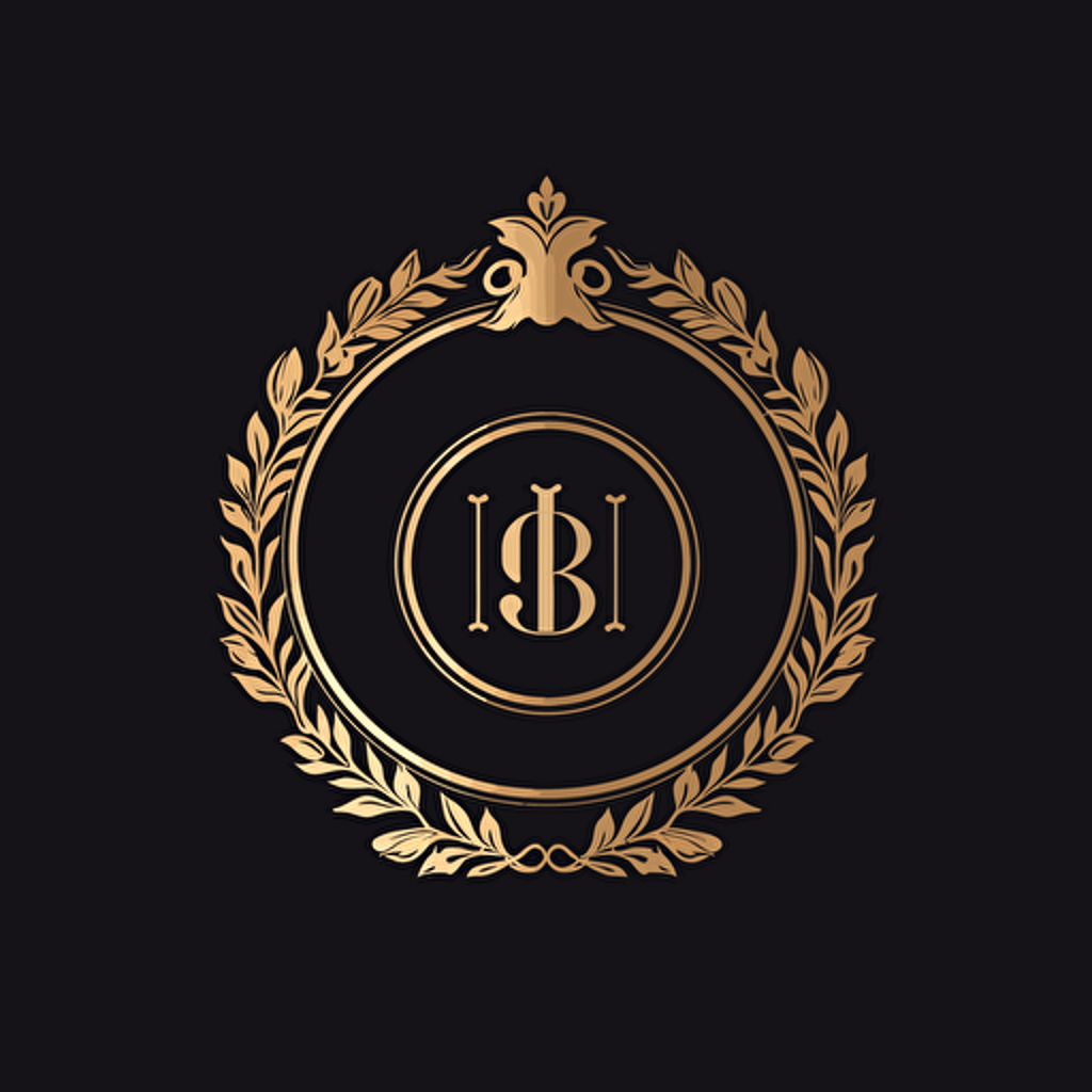 luxury simple logo, vector image