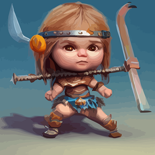 super cute little warrior princess 3d concept tiger hkn gediminas pranckevicius face realistic game art ultra wide angle hyper detailed character modeling cartoon cinematic raytrace trend artstation c4d